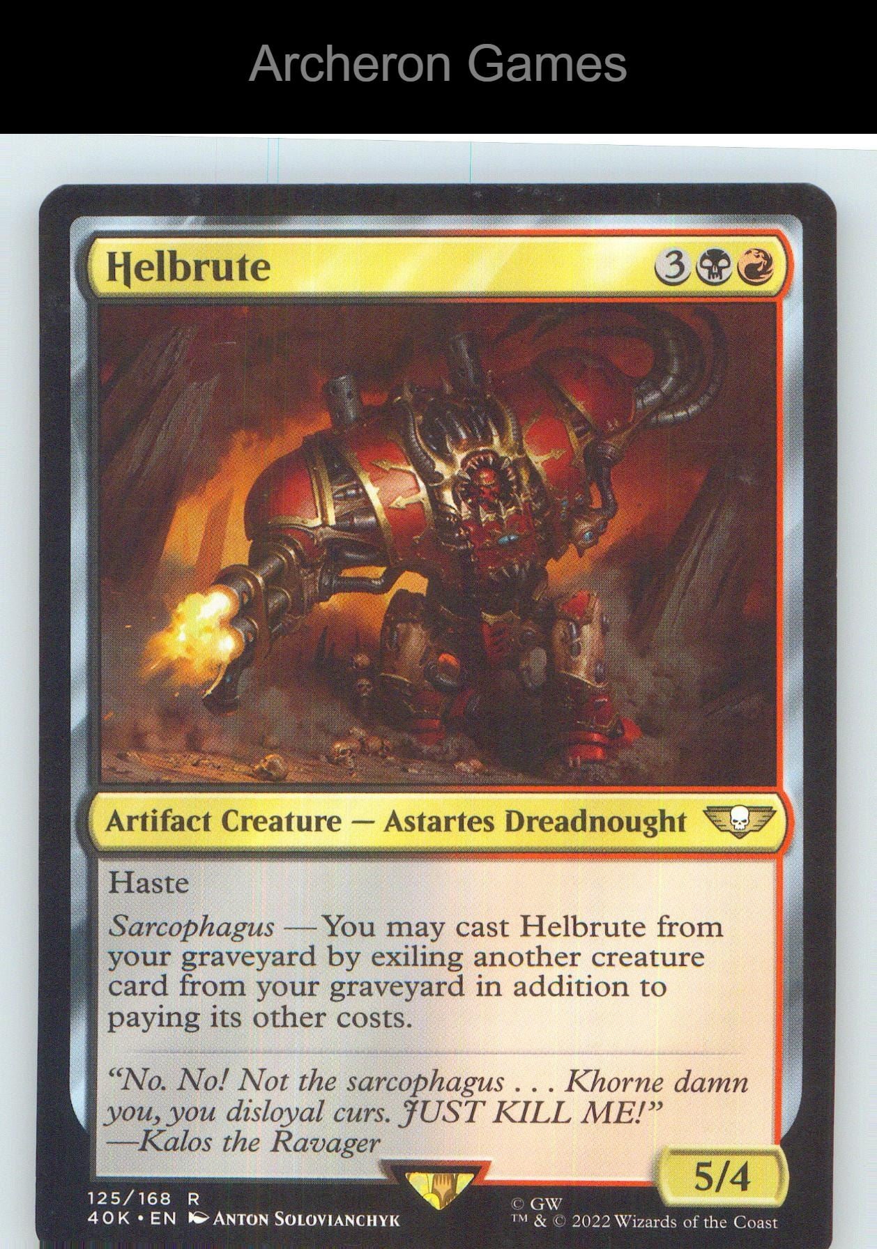 Helbrute 125 R MTG Card NM/EX+