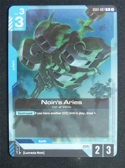 Noin's Aries GD01-007 R - Gundam Card #58F