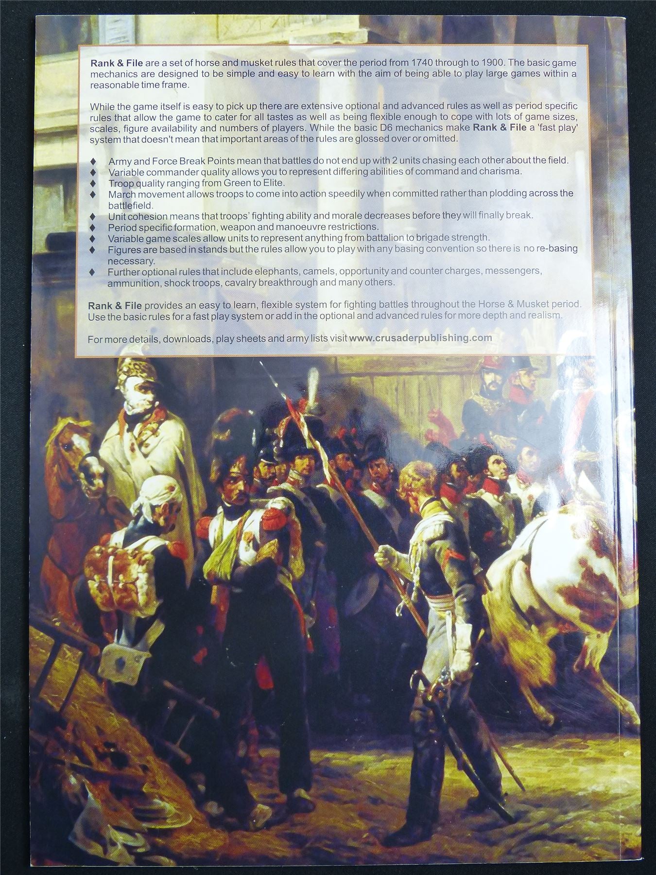 Rank & File Horses & Musket Rules 1740-1900 Miniatures Rulebook #2RX