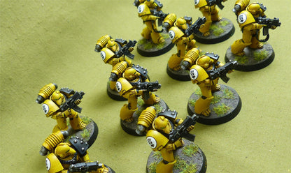 MKVI Tactical Squad set of 10 painted - Imperial Fists - Warhammer Horus Heresy #2N7