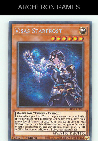 Visas Starfrost SEC YUGIOH Card