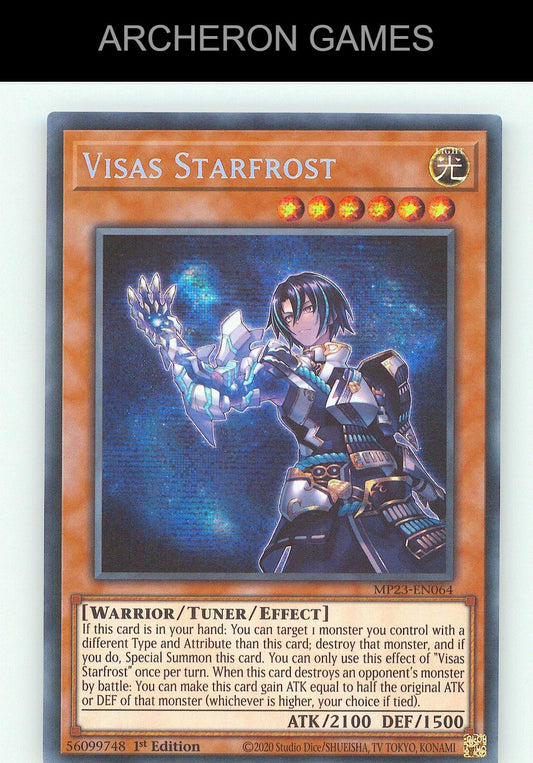 Visas Starfrost SEC YUGIOH Card