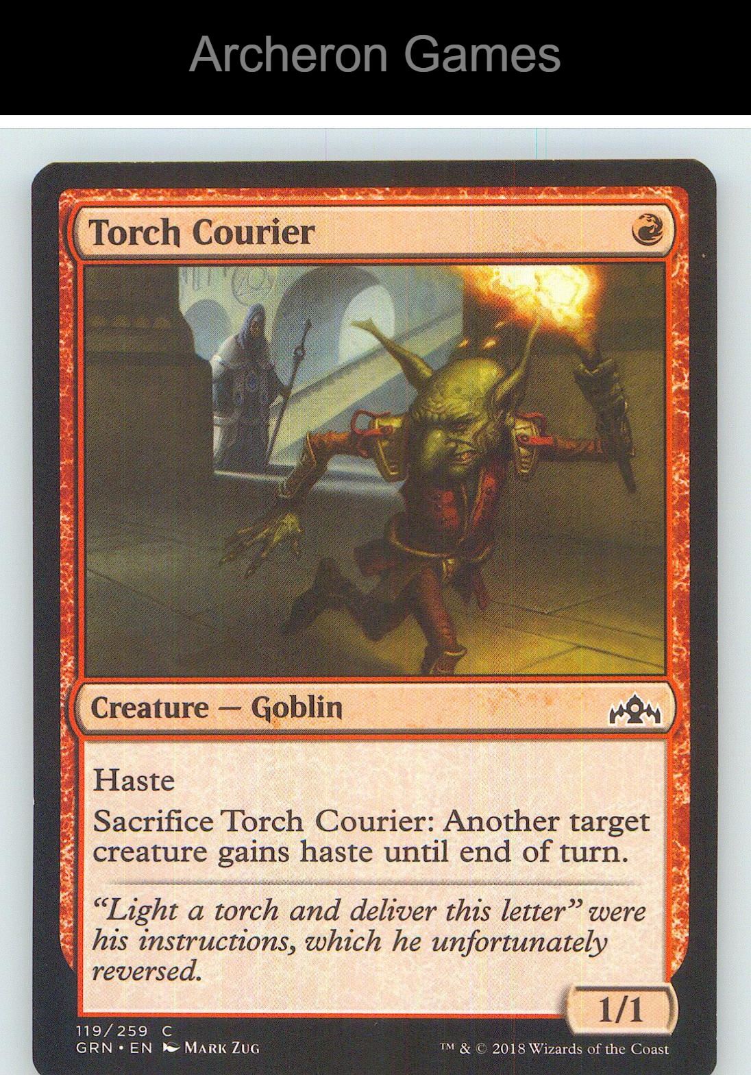 Torch Courier GRN 119 C MTG Card NM/EX+