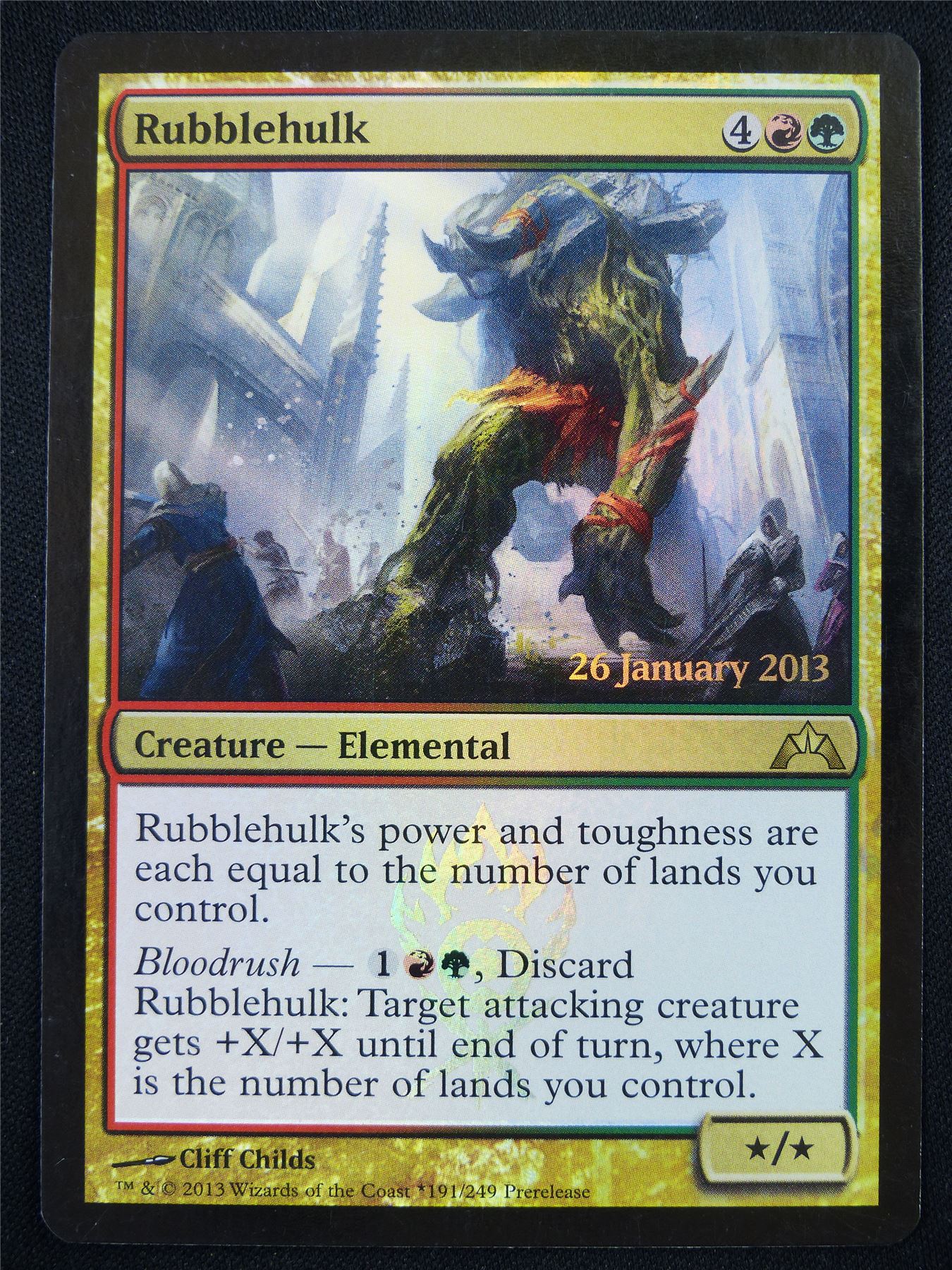 Rubblehulk Pre-Release Promo Foil - GTC - Mtg Card #UR