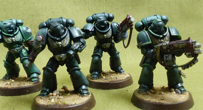 Intercessor Squad set of 5 painted - Dark Angels - Warhammer 40K #3JJ