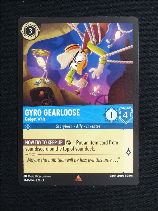 Gyro Gearloose Gadget Whiz 144/204 - Lorcana Card #20L
