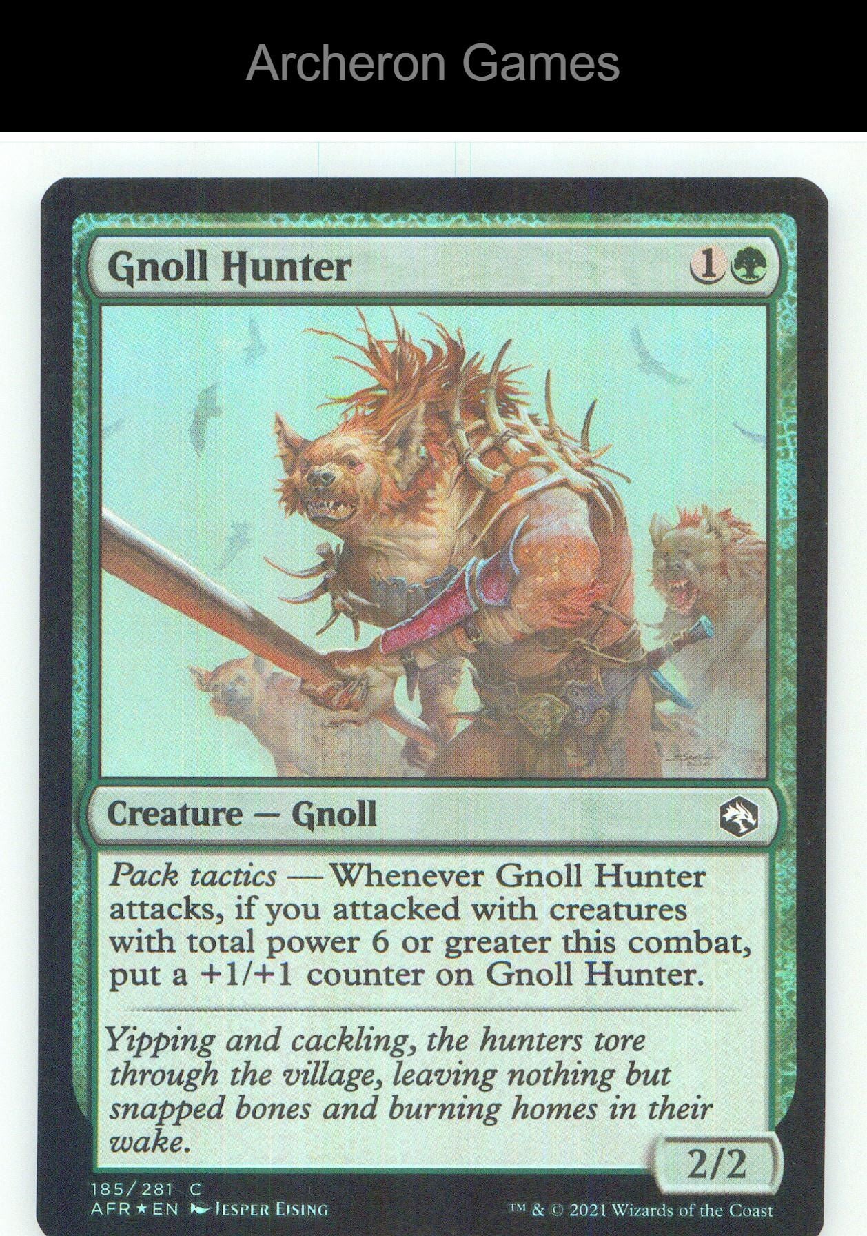 Gnoll Hunter AFR 185 C MTG Card NM/EX+ Foil