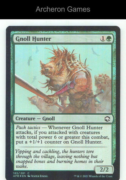 Gnoll Hunter AFR 185 C MTG Card NM/EX+ Foil