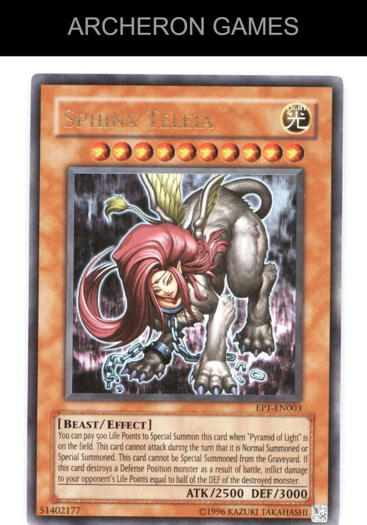 Sphinx Teleia Ultra Rare YUGIOH Card