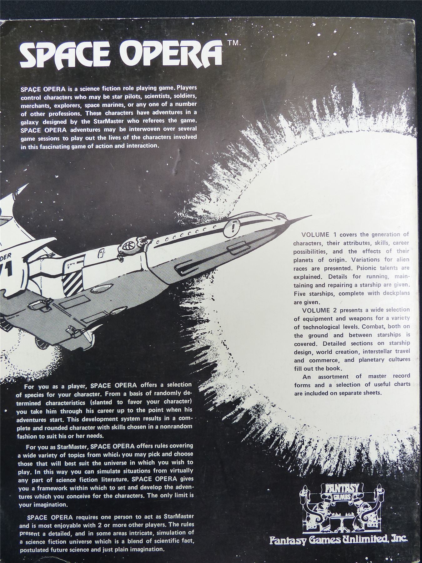Space Opera: Science Fiction Roleplaying Game - Roleplay Book #2S5