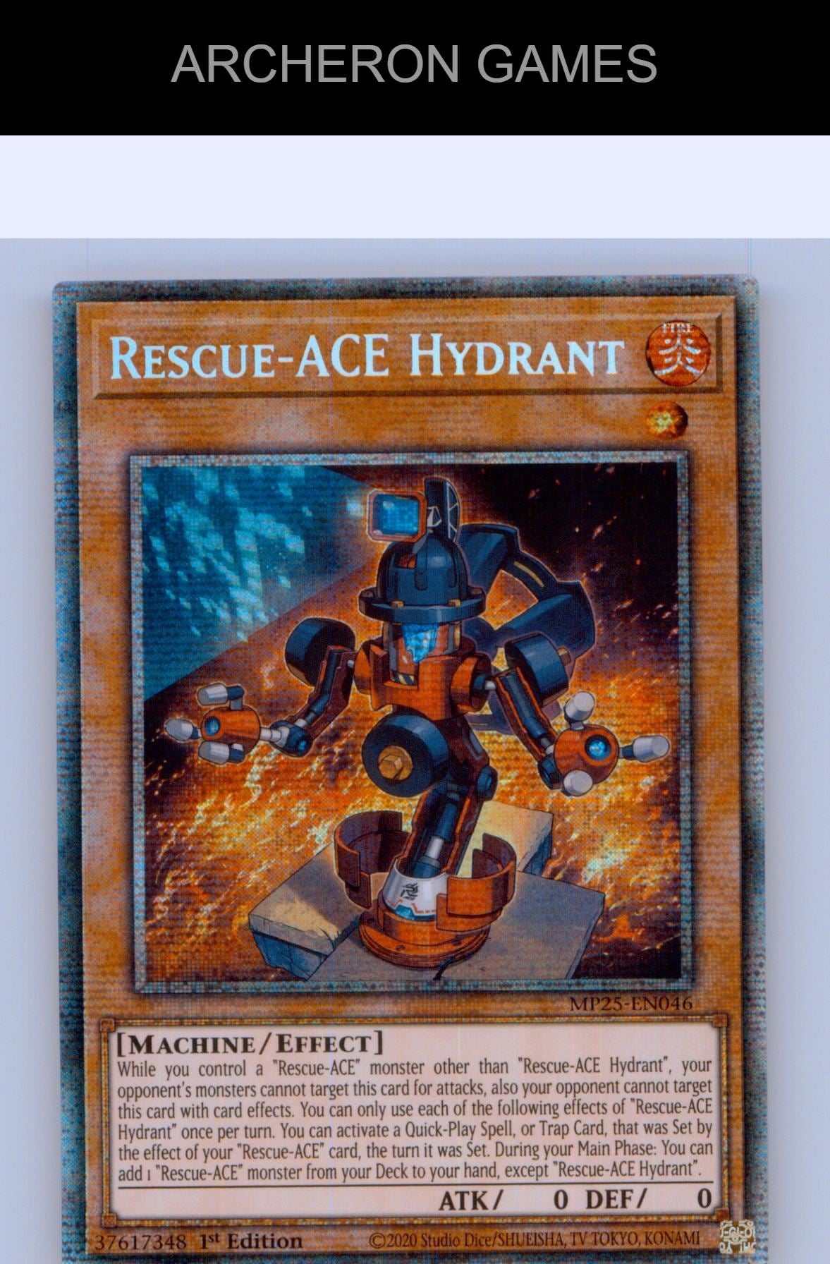Rescue-ACE Hydrant Starlight Rare YUGIOH Card 1st Edition