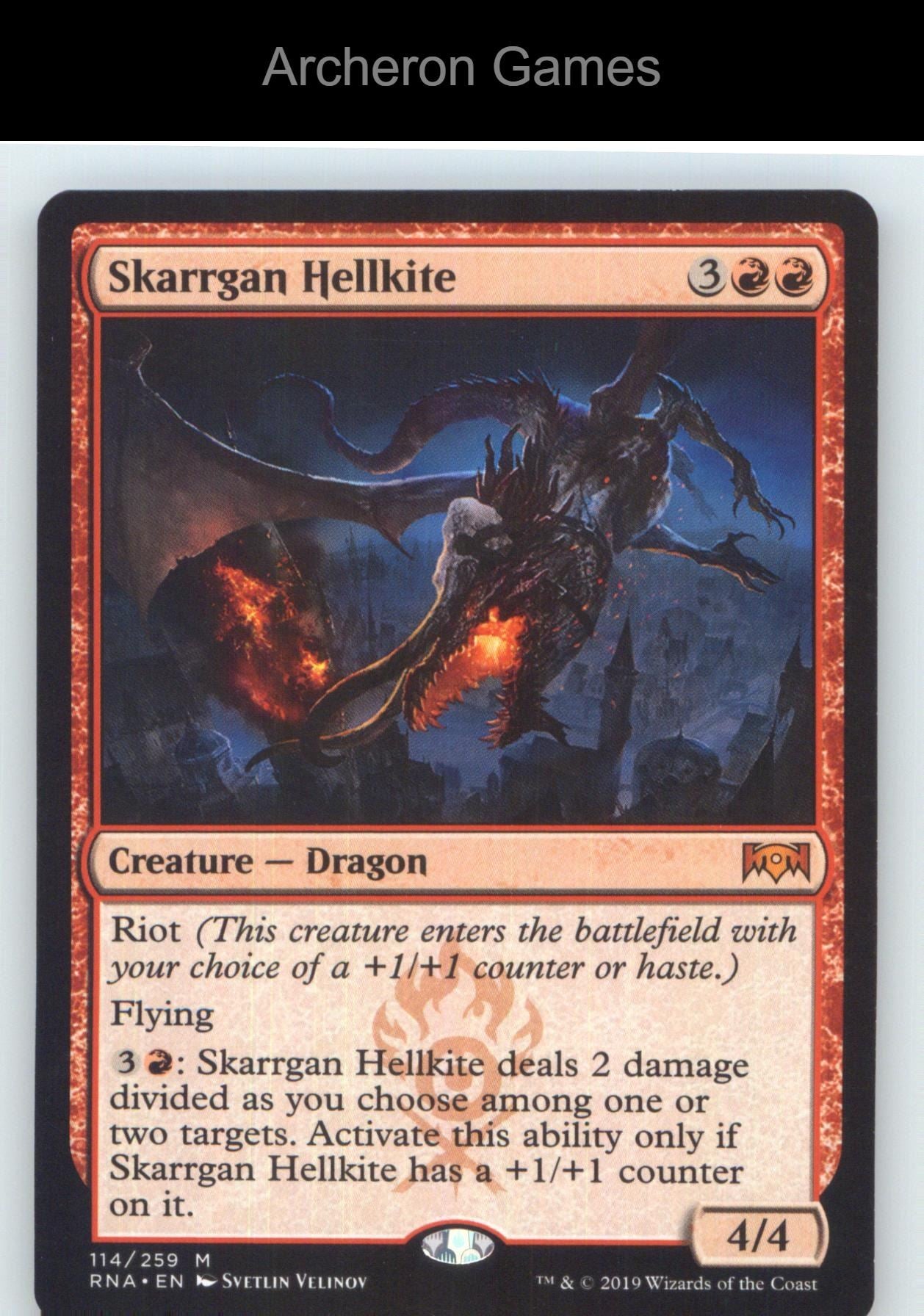 Skarrgan Hellkite RNA 114 Mythic MTG Card NM/EX+