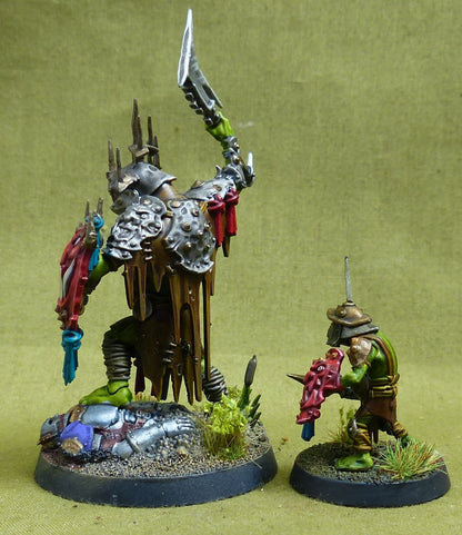 Killaboss with Stab-grot painted - Orruk Warclans - Warhammer AoS #2P3