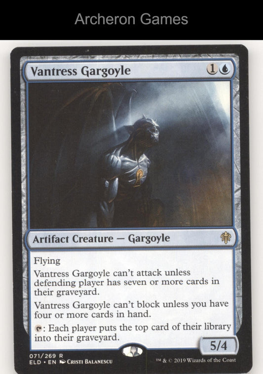 Vantress Gargoyle 71 R MTG Card Throne of Eldraine