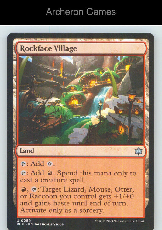 Rockface Village BLB 259 UC MTG Card NM/EX+