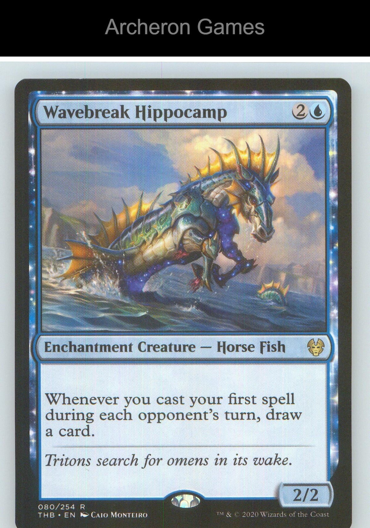Wavebreak Hippocamp THB 80 R MTG Card NM/EX+