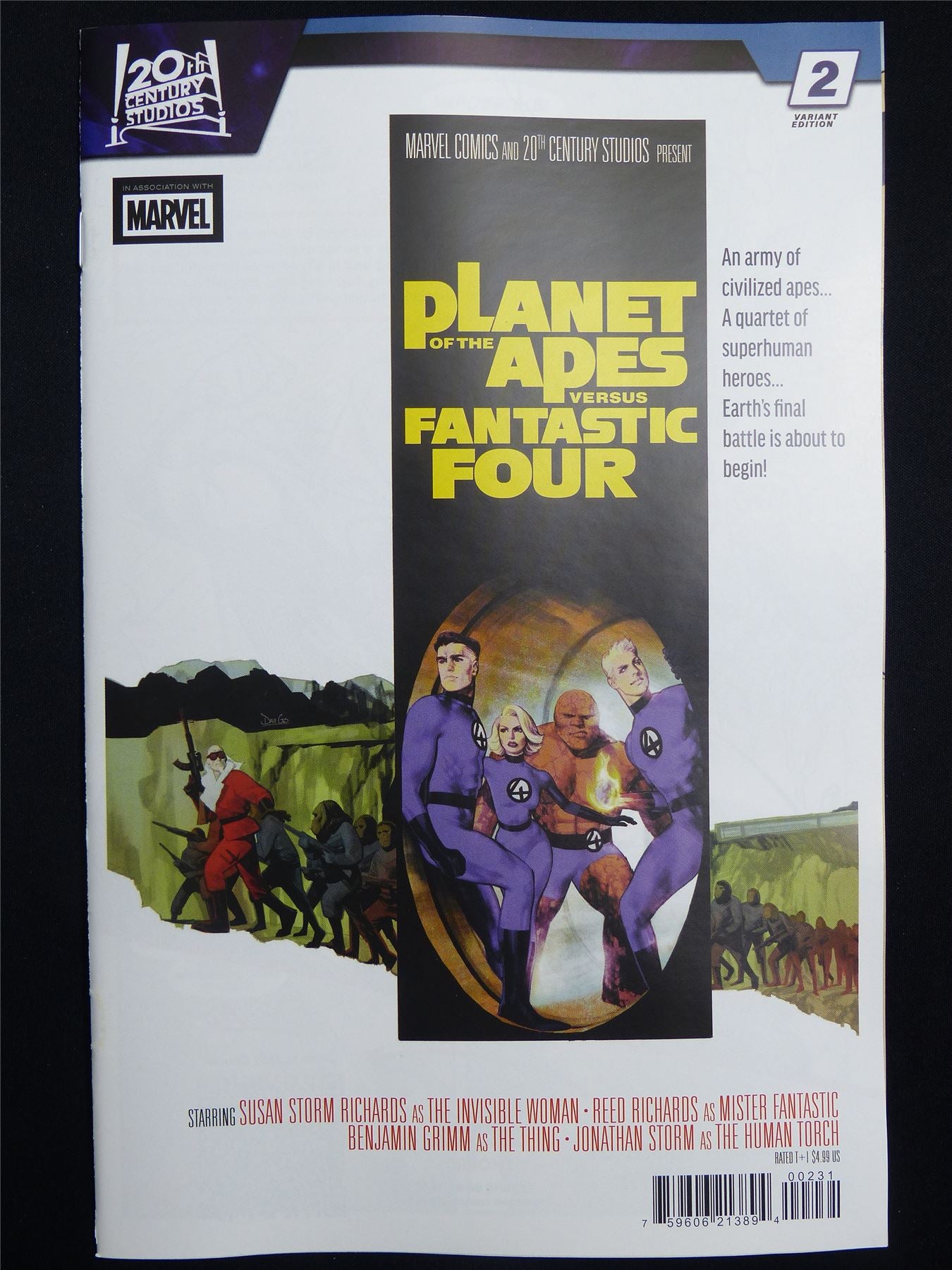 PLANET of the Apes versus Fantastic Four #2 Variant Cvr C - May 2026 Marvel Comic #3S0