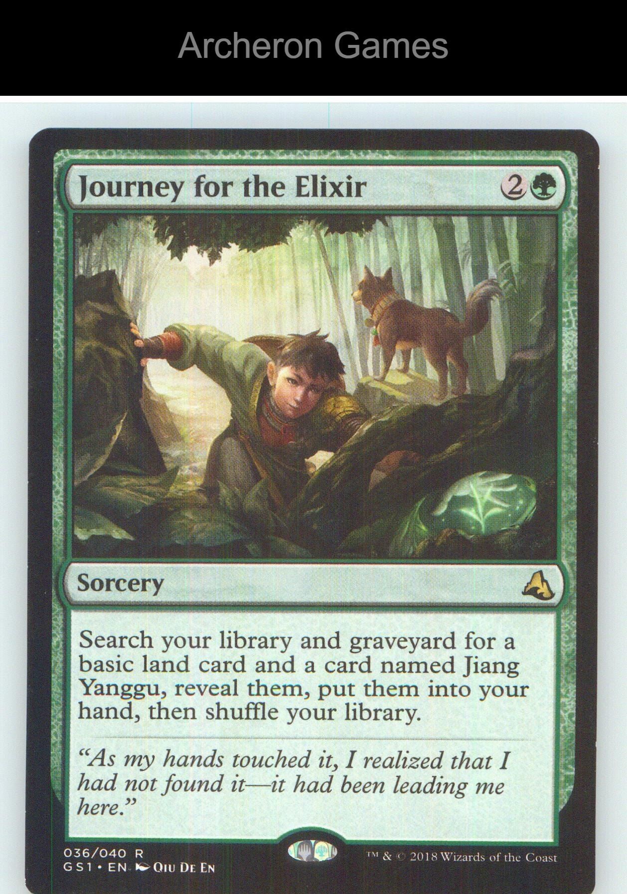 Journey for the Elixir GS1 36 R MTG Card NM/EX+