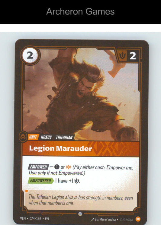 Legion Marauder VEN 074/166 C Vendetta Riftbound Card Foil