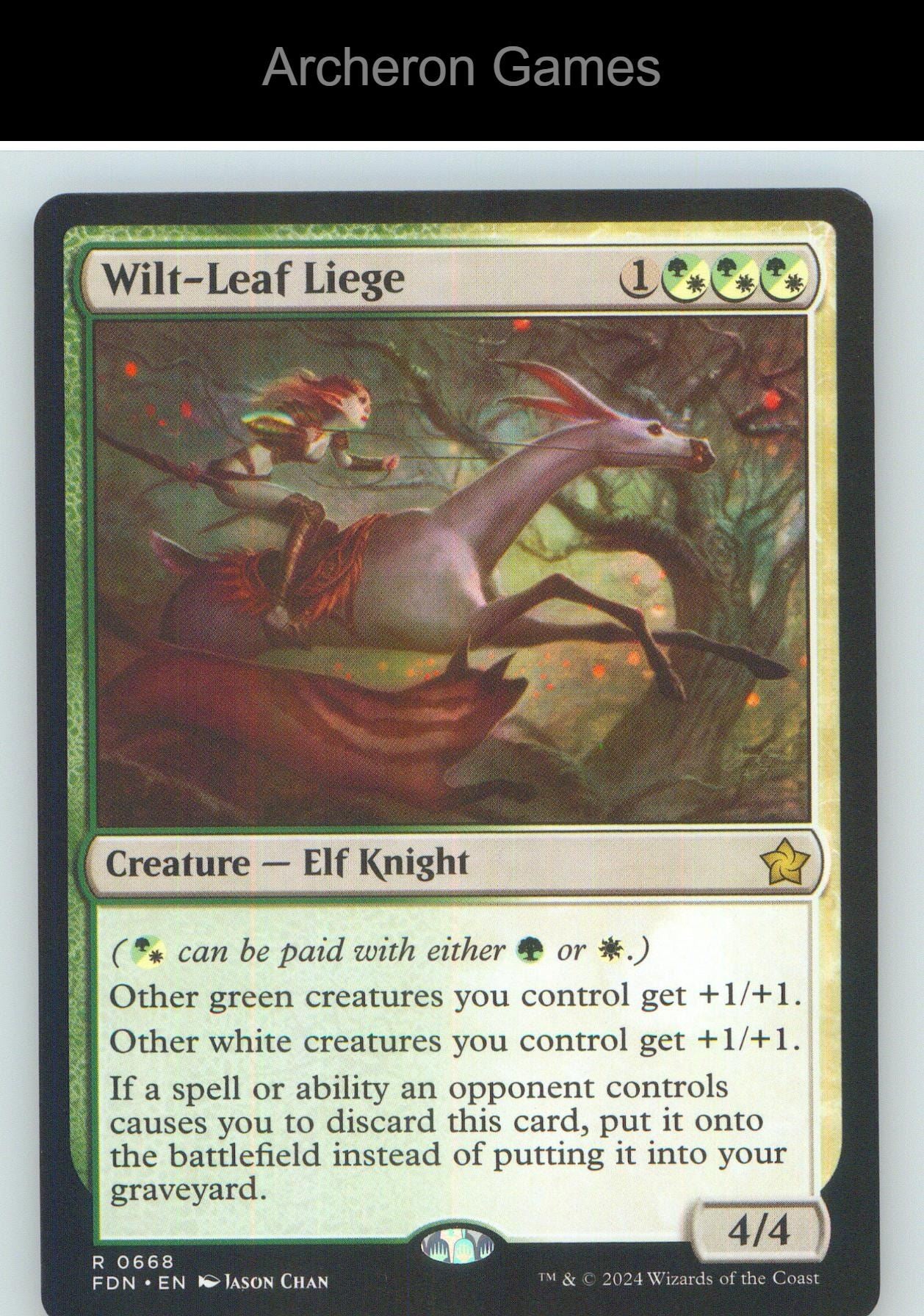 Wilt-Leaf Liege FDN 668 R MTG Card NM/EX+