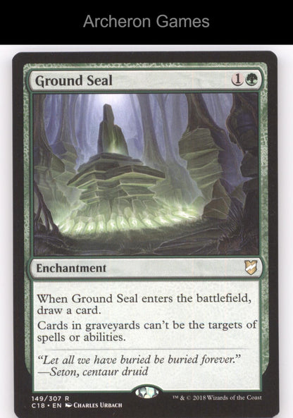 Ground Seal 149 R MTG Card Commander 2018