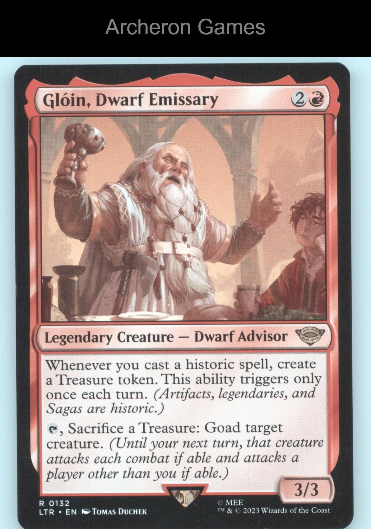 Gloin, Dwarf Emissary 132 MTG Card Universes Beyond:  Tales of Middle-earth