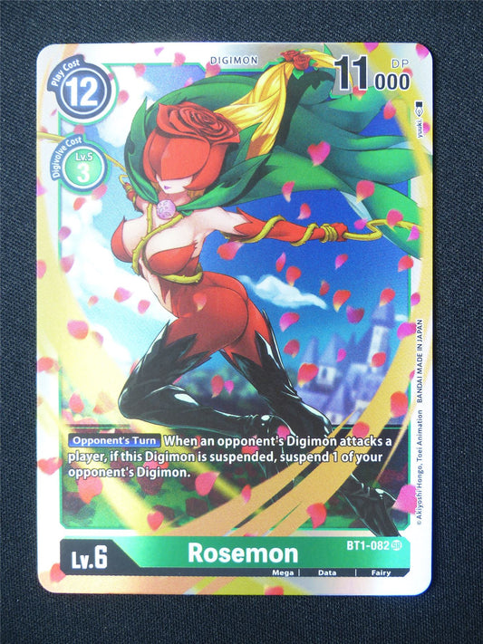 Rosemon BT1 SR - Digimon Card #5RS