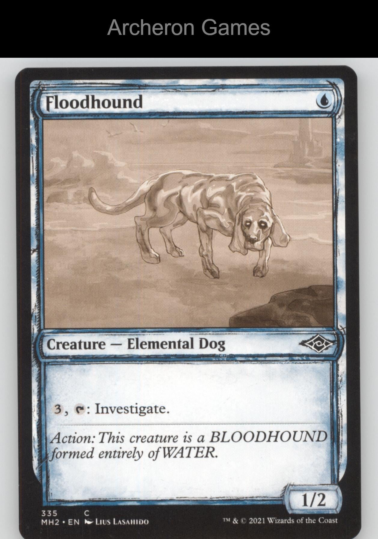 Floodhound (Showcase) 335 C MTG Card Modern Horizons 2