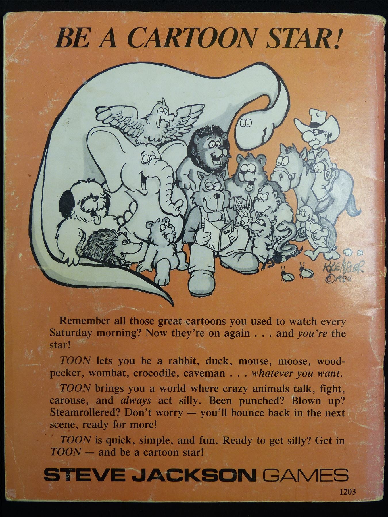 Toon Cartoon Roleplaying Game: Steve jackson Games - Roleplay Booklet #N0