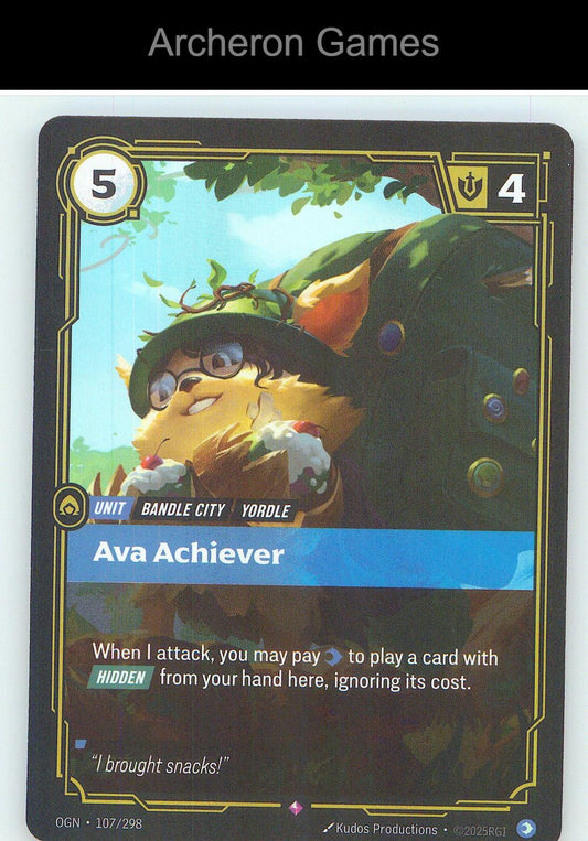 Ava Achiever OGN 107/298 R Origins Riftbound Card