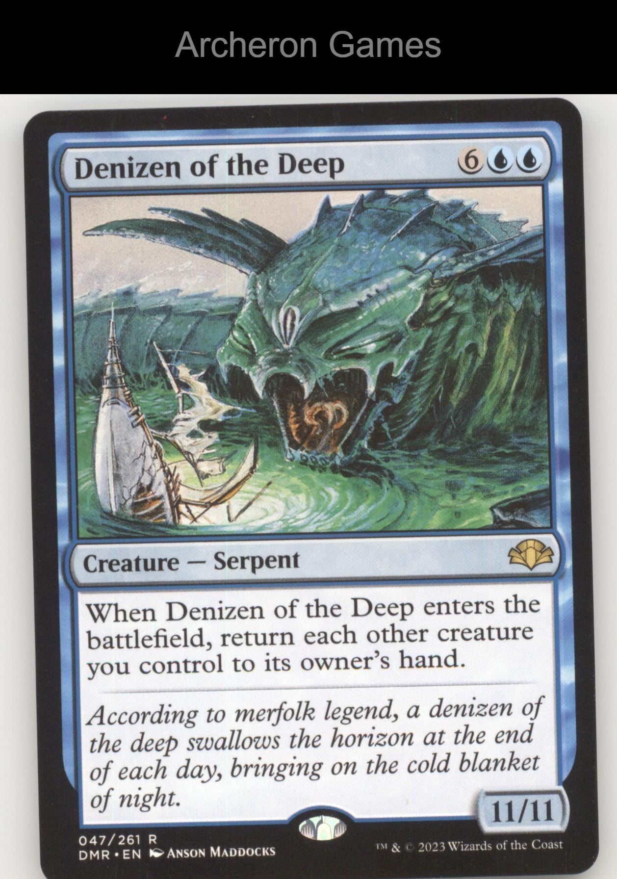 Denizen of the Deep 7 R MTG Card Duels of the Planeswalkers