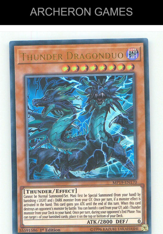 Thunder Dragonduo Ultra Rare YUGIOH Card Unlimited