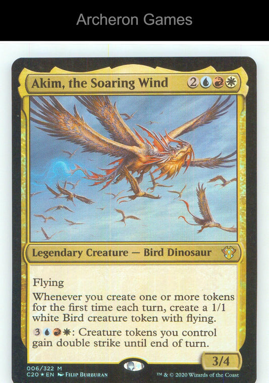 Akim, the Soaring Wind C20 6 Mythic MTG Card NM/EX+ Foil