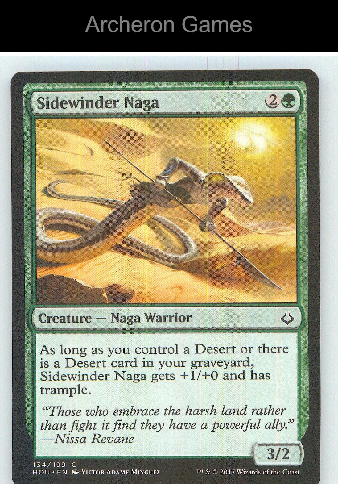 Sidewinder Naga HOU 134 C MTG Card NM/EX+