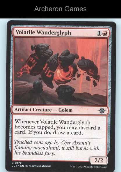 Volatile Wanderglyph 172 C MTG Card The Lost Caverns of Ixalan