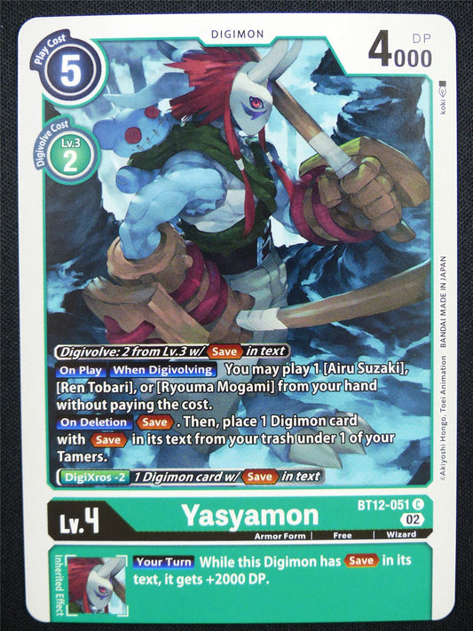 Yasyamon BT12-051 - Digimon Card #OU