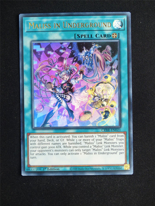 Maliss in Underground CRBR Ultra Rare - 1st ed Yugioh Card #241