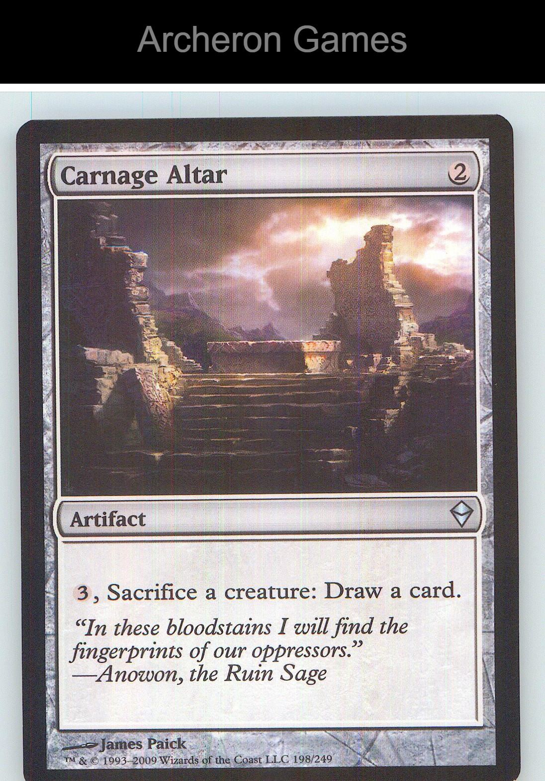 Carnage Altar ZEN 198 UC MTG Card NM/EX+