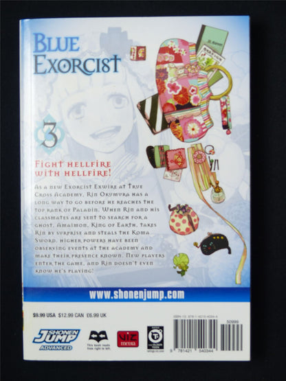 Blue Exorcist volume 3 - Viz Media Manga #6D3