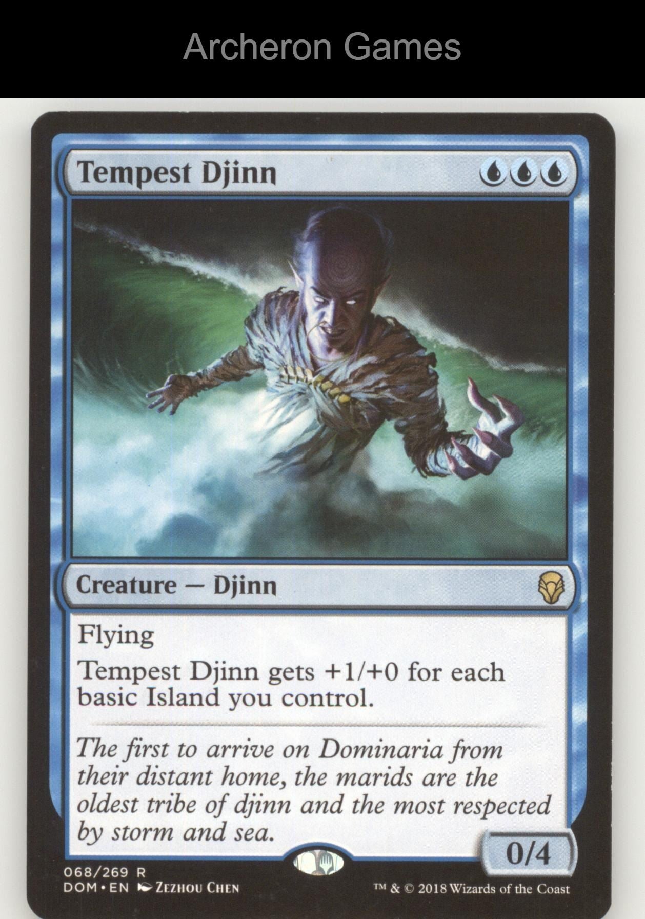 Tempest Djinn 68 R MTG Card Promo Pack: Core Set 2020
