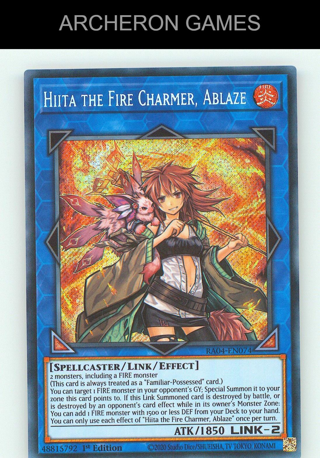 Hiita the Fire Charmer, Ablaze (PCR) SEC YUGIOH Card
