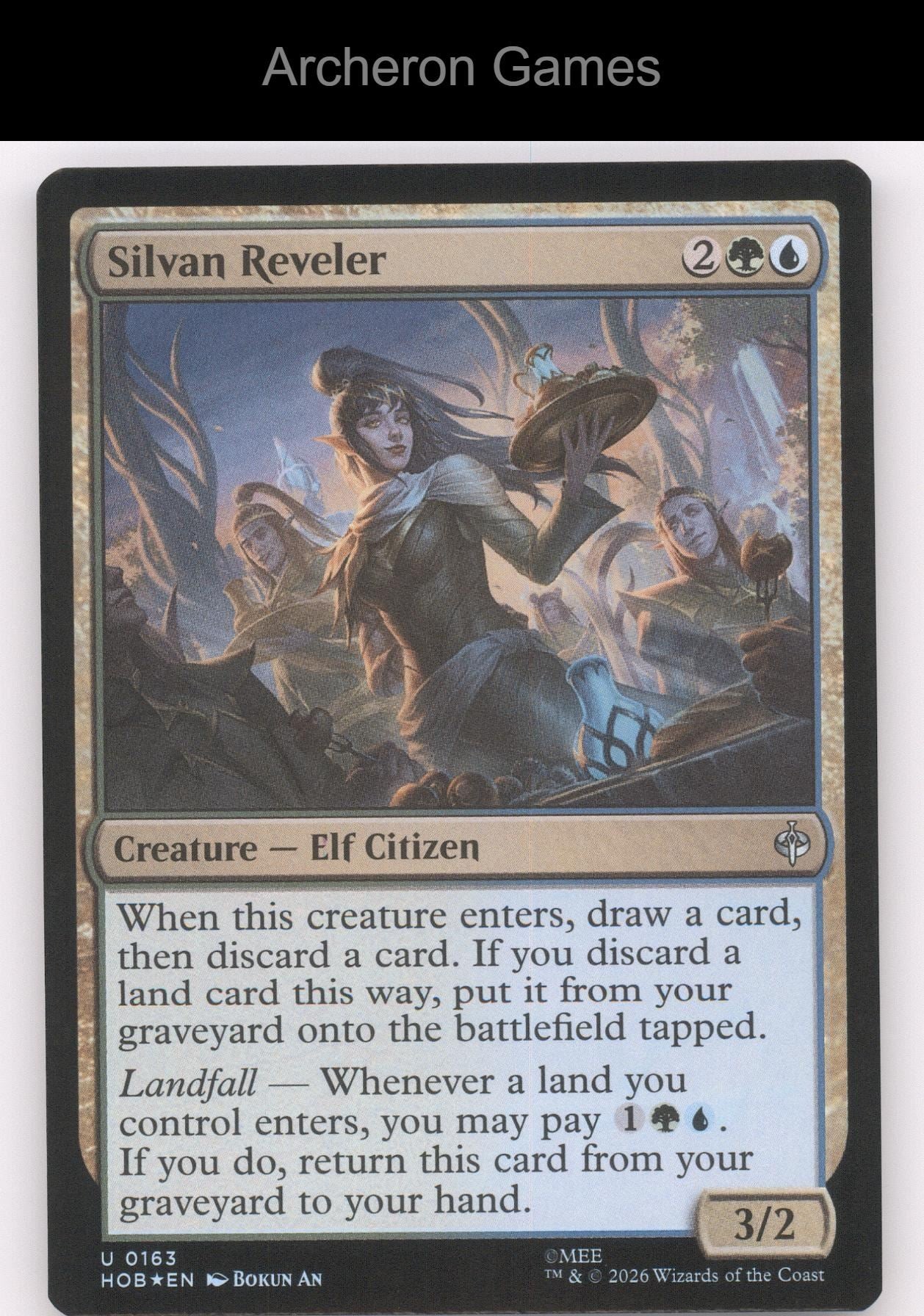 Silvan Reveler HOB 163 UC MTG Card The Hobbit
