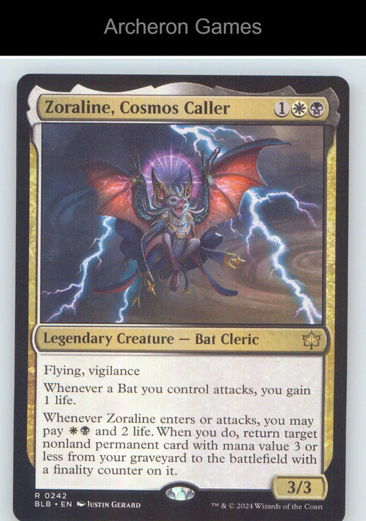Zoraline, Cosmos Caller BLB 242 R MTG Card NM/EX+