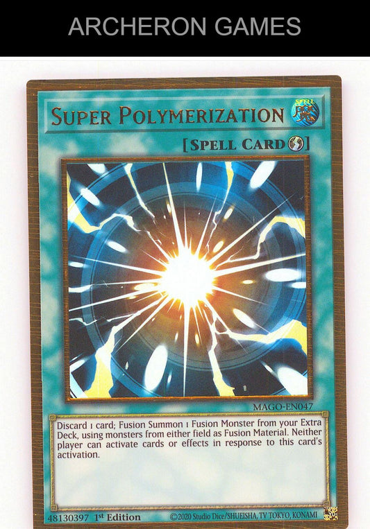 Super Polymerization GOLD RARE YUGIOH Card 1st Edition