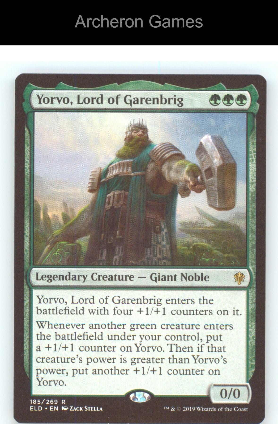 Yorvo, Lord of Garenbrig ELD 185 R MTG Card NM/EX+