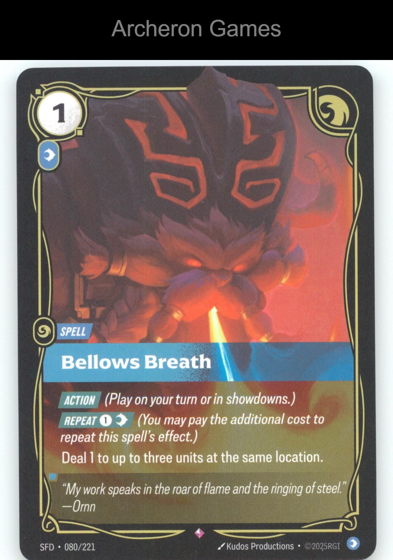 Bellows Breath SFD 080/221 R  Card Spiritforged