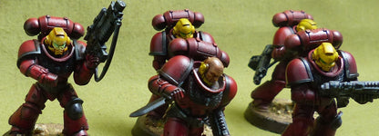 Intercessor Squad set of 5 painted - Blood Angels - Warhammer 40K #3ZB