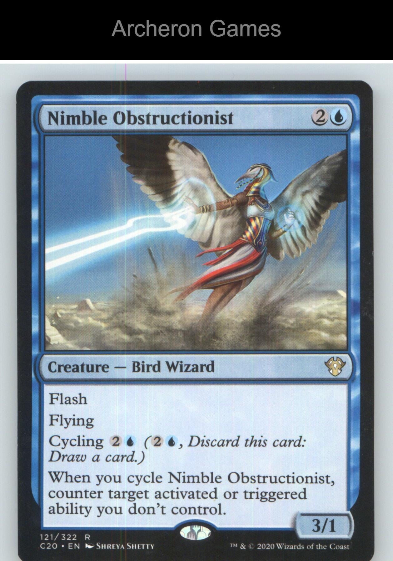 Nimble Obstructionist C20 121 R MTG Card NM/EX+
