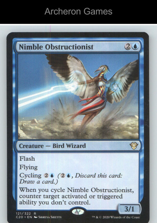 Nimble Obstructionist C20 121 R MTG Card NM/EX+