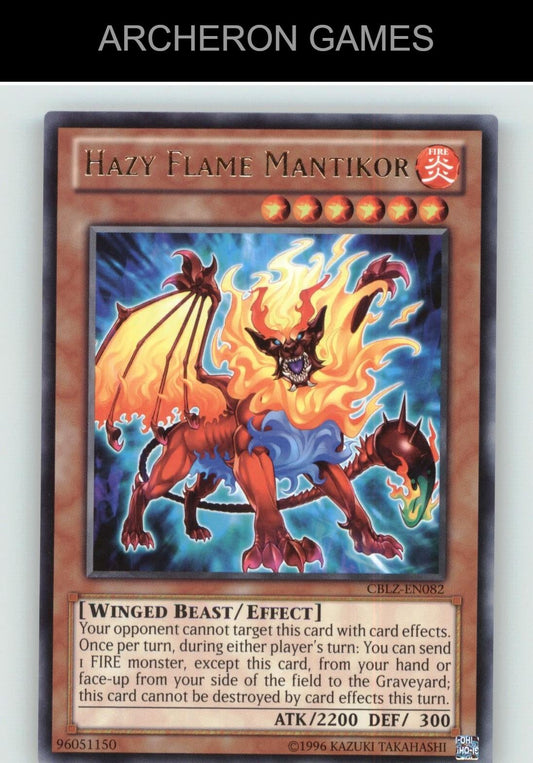 Hazy Flame Mantikor R YUGIOH Card